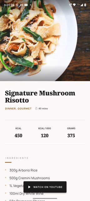 Gastrotator — recipe (phone)