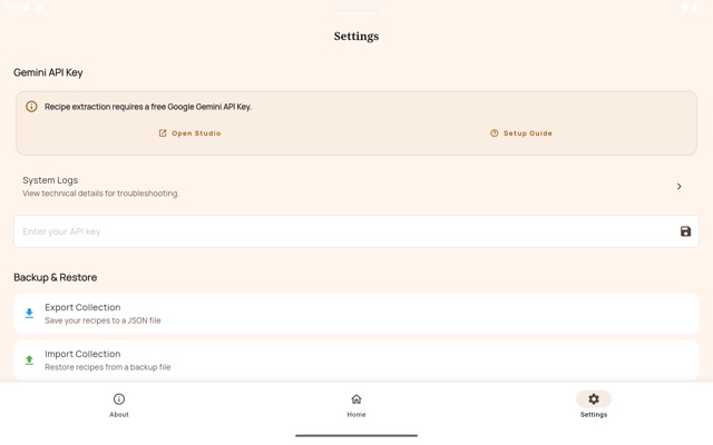 Gastrotator — settings