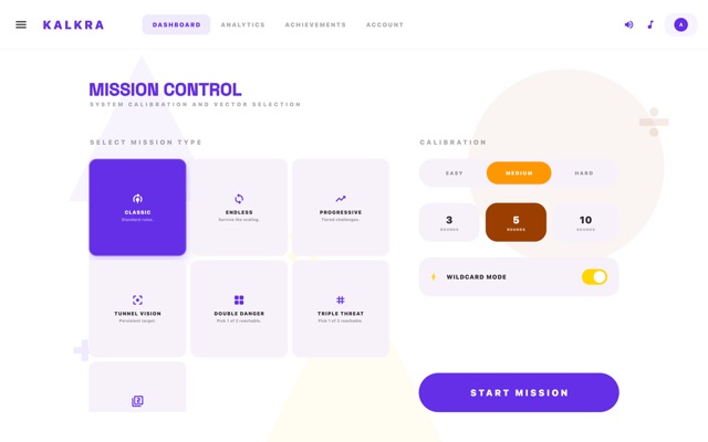 Kalkra — mode select