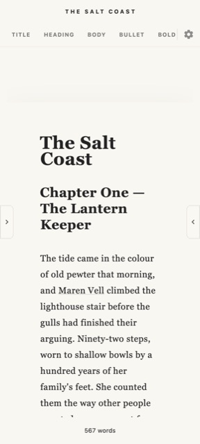 Pellucid — editor (mobile)