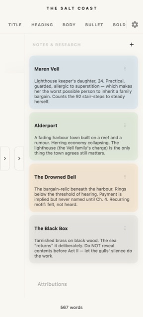 Pellucid — research notes (mobile)