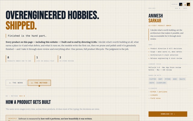 The Method, drafting-paper theme